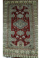 Handmade Silk Touch Carpet | Kufic Qazi Design | 8x5 Feet