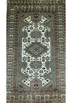Handmade Light Gold Silk Touch Kuf Qazi Design Rug (Size 8x5)