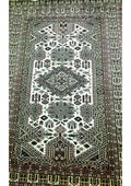Handmade Light Gold Silk Touch Kuf Qazi Design Rug (Size 8x5)